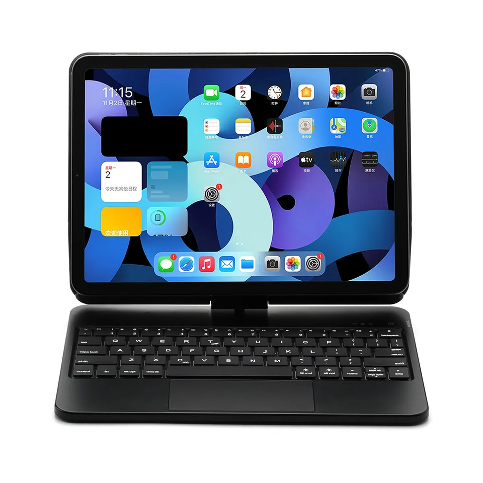 Tainuo Factory Wholesale Smart Tablet PU Leather 7 Colors Backlight BT Wireless Keyboard Case for iPad Pro 11