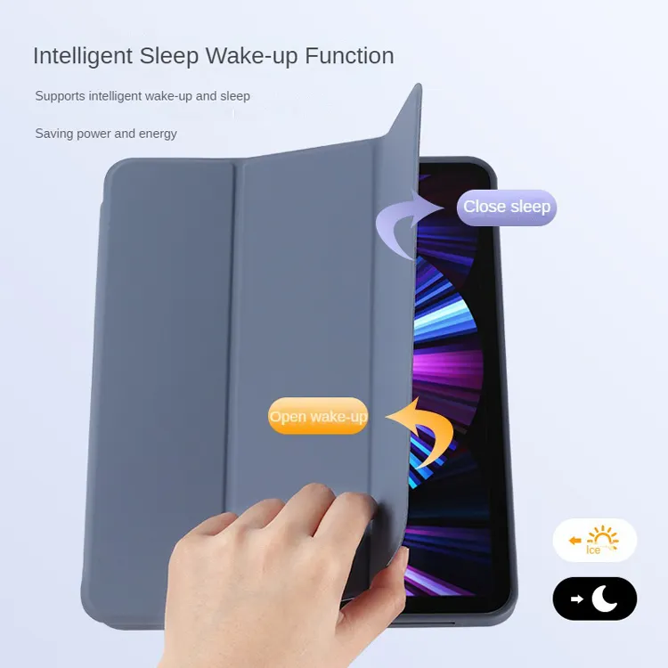 Tainuo For Apple Ipad air4 air5 10.9inch Case PU Leather Shockproof Case Smart Cover Popular Auto wake Trifold