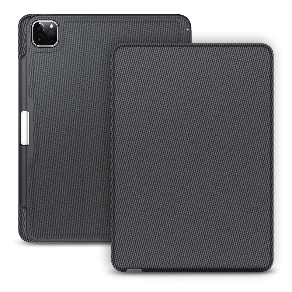 Tainuo 360 Full Cover Case Shockproof Flip Kickstand Leather Case For Ipad Pro 12.9 360 Case 2021 Hard Crystal Clear Back Shell